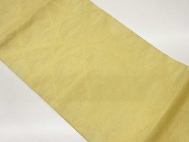  紗 曲線模様織出し名古屋帯